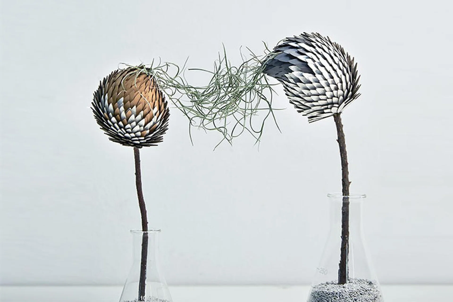 Noreen Loh's floral sculptures are anatomically  correct in structure, from sepal to petals