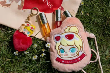 clarins pop mart molly collaboration