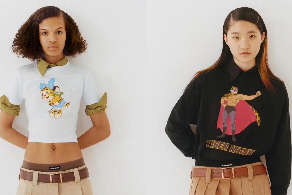 Miu Miu Launches A T-Shirt Capsule Featuring Cartoon Tigers