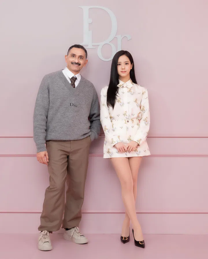 Francis Kurkdjian with Jisoo at Dior Sweet Addict Shop