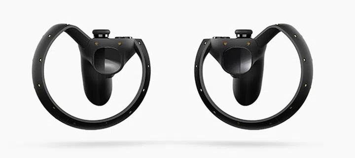 The Oculus Touch controllers will come as a pair and are meant to simulate "hand presence". (Image Source: Oculus)
