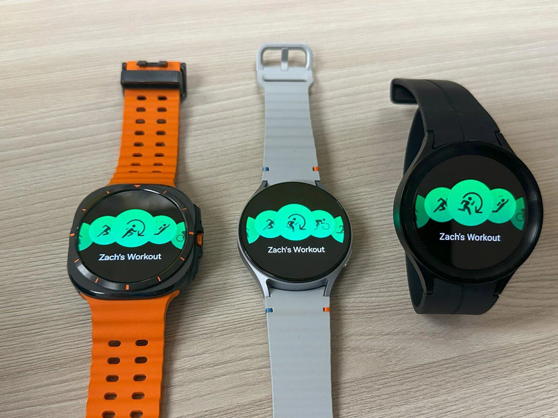 Best of all, custom workouts created can be accessed on older watches as well like the Watch5 Pro here. Image: HWZ.