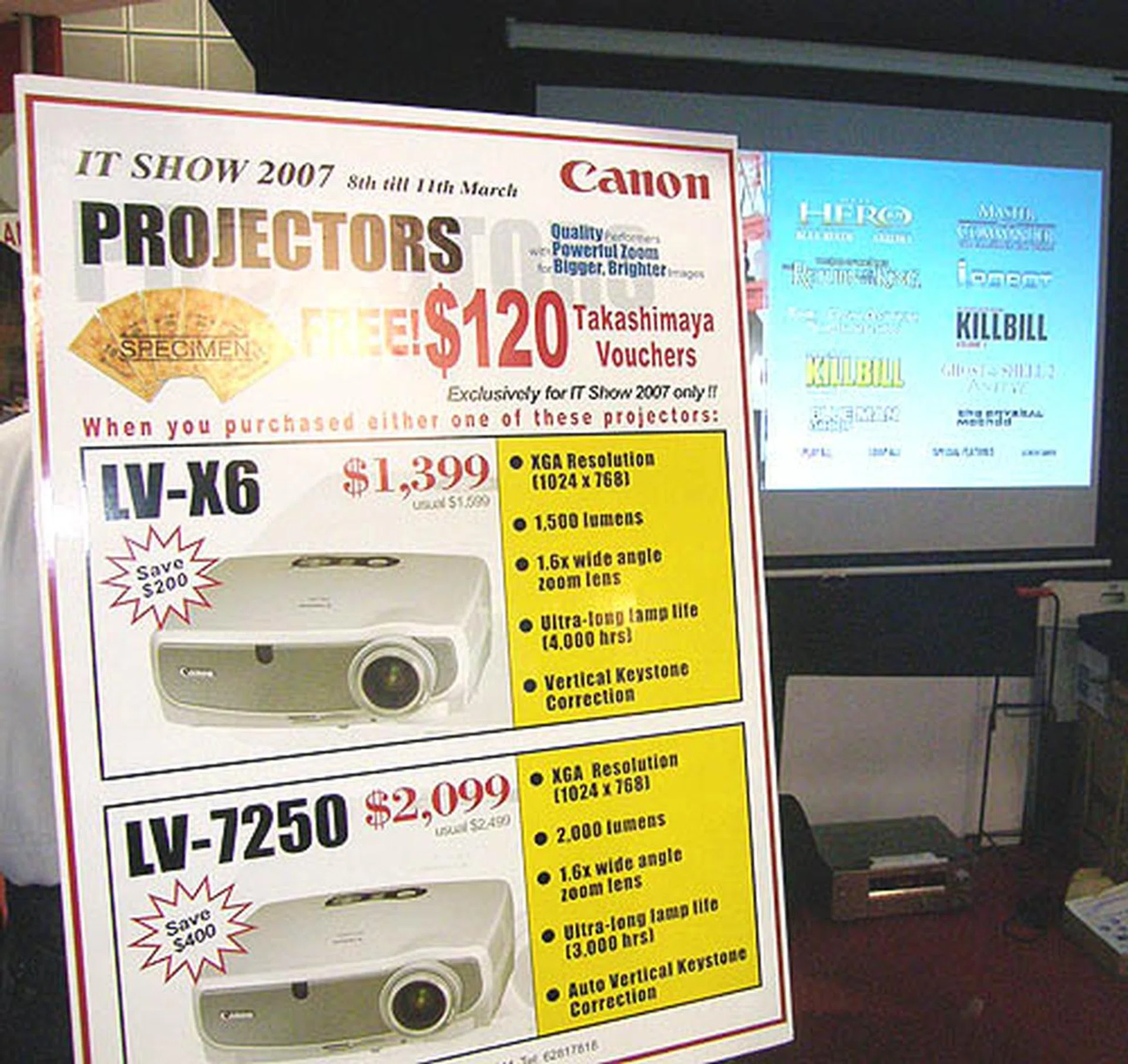  Shopping vouchers further sweeten the deal for these Canon projectors, which are already selling below its usual prices.  