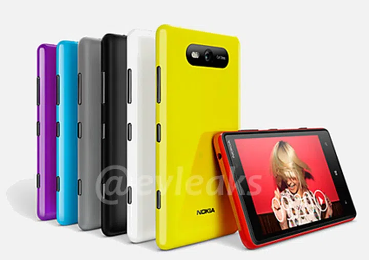 The Nokia Lumia 820. <br> Image source: evleaks