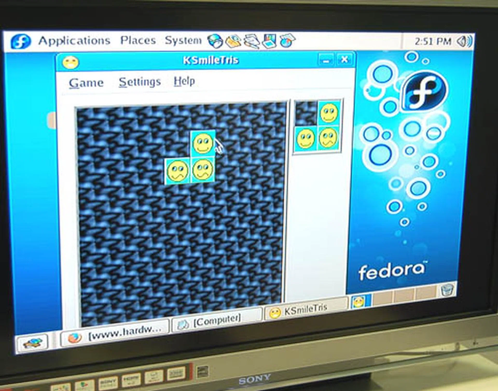 It's more frowns than smiles so far for our Fedora Core installation but we may have better luck with the 'Made for PS3' Yellow Dog Linux distribution. Watch out for it!