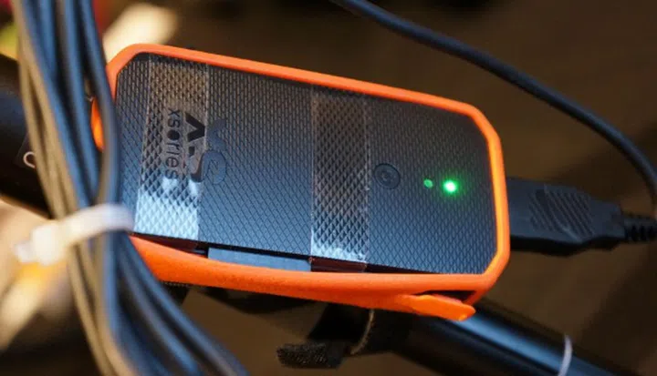 A closer look at the XSories Weye Feye attachment. There are other mounting options available too, including a hot shoe mount.