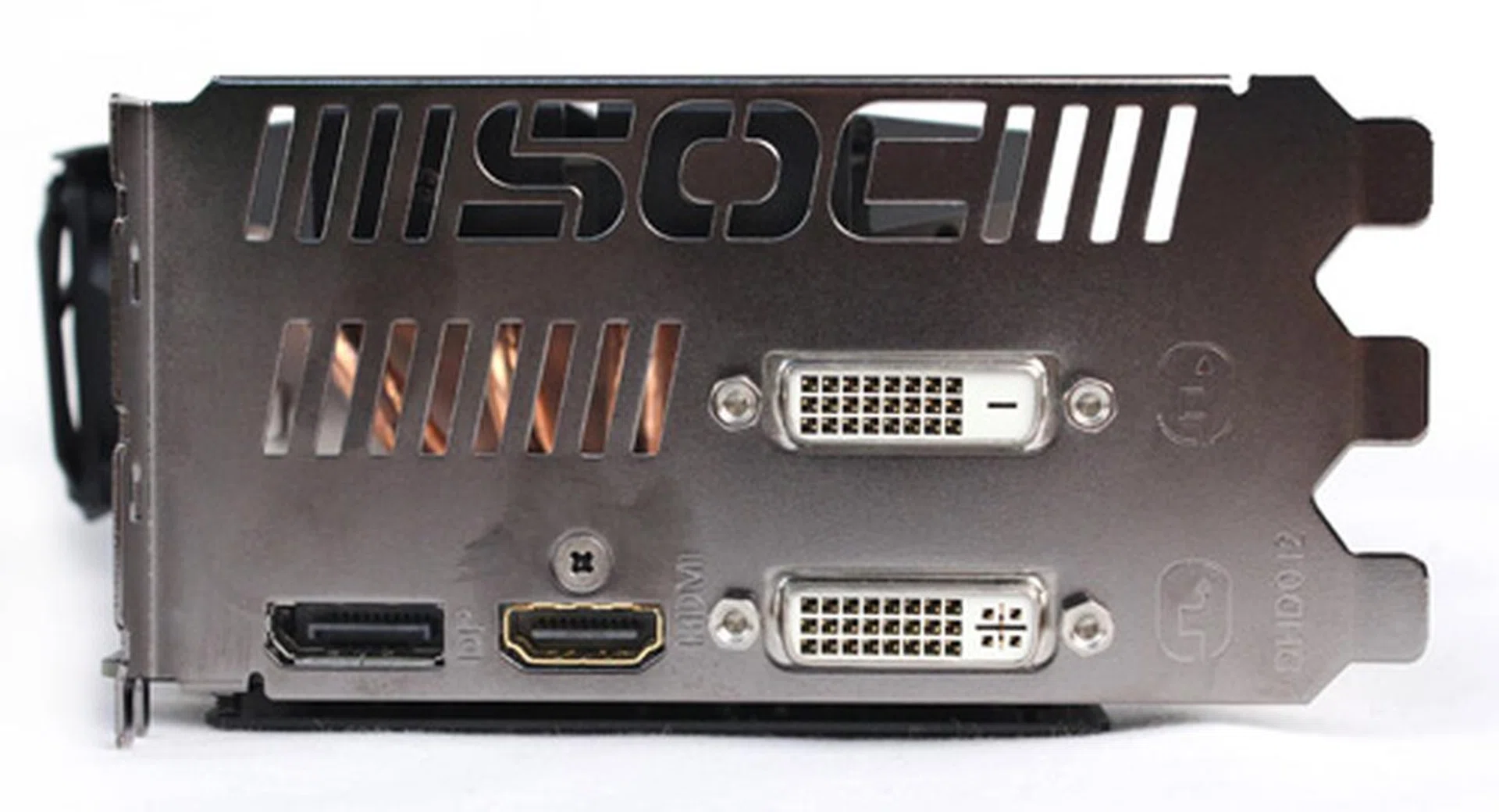 Ports are the only thing stock about the Windforce 5X Super OC, with one DVI-I, one DVI-D, one HDMI and one DisplayPort.