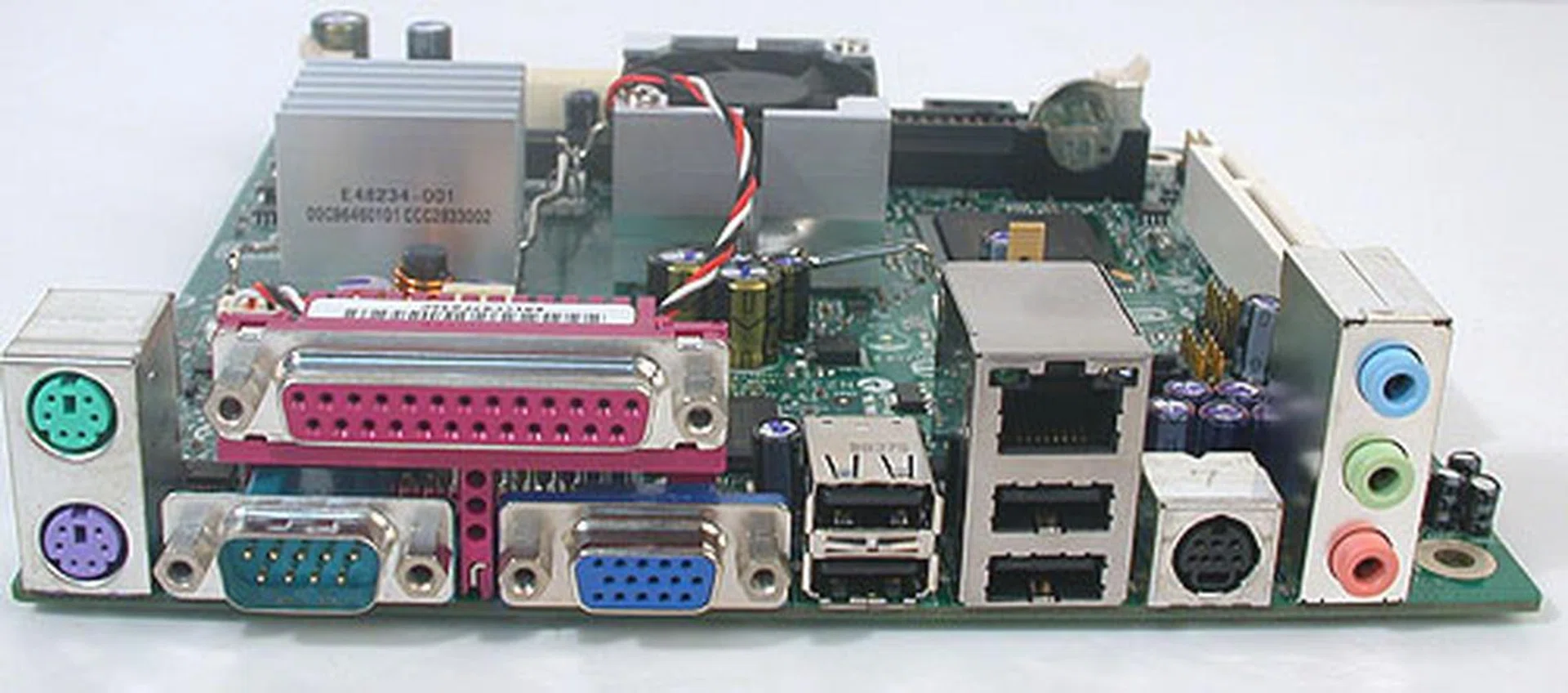 This system is not so much about cutting edge as maintaining backwards compatibility. Serial and parallel ports remain while video outputs are limited to analog and S-Video. There's also no eSATA option. 