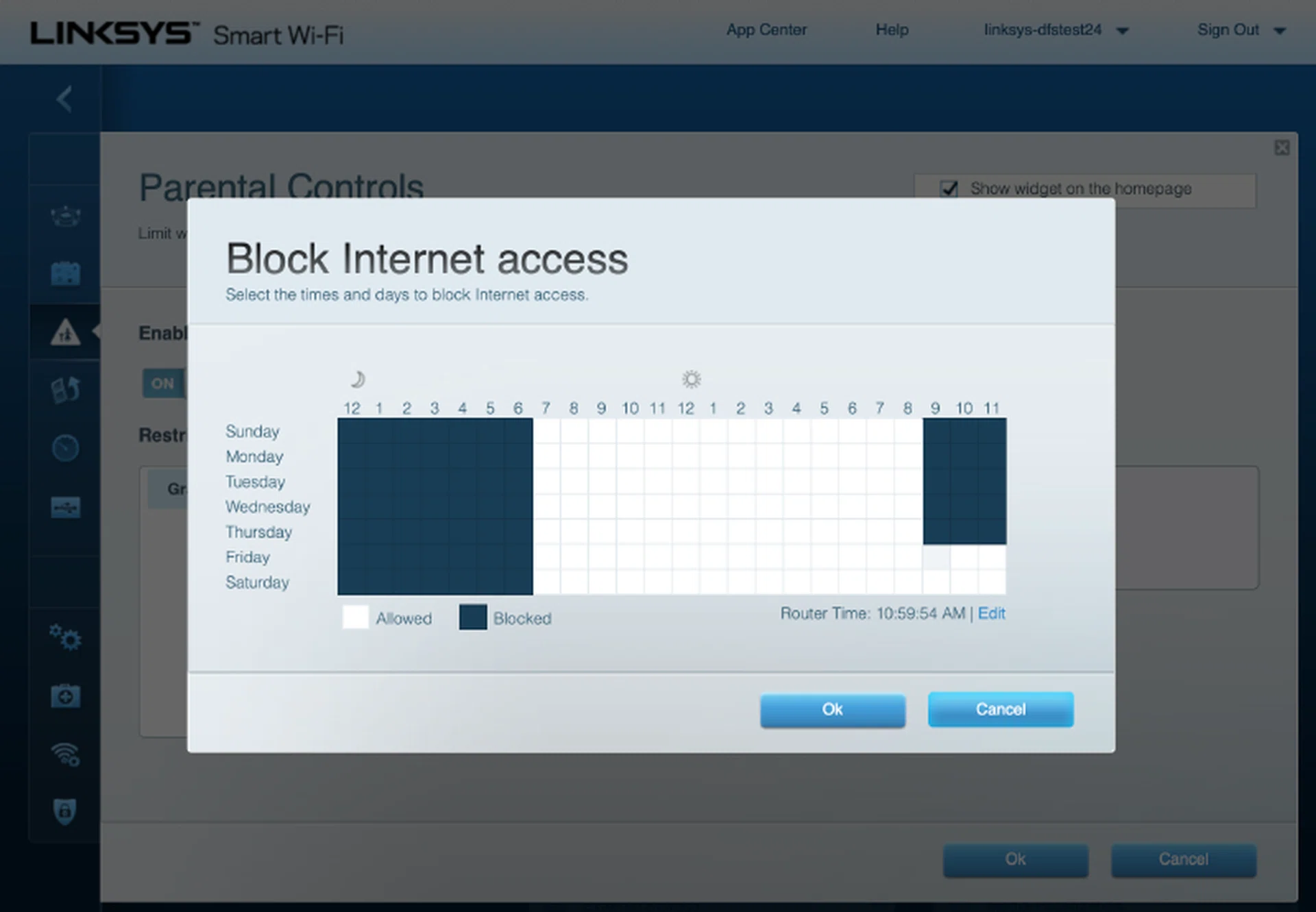 Parental Controls allow users to restrict their children's internet access.