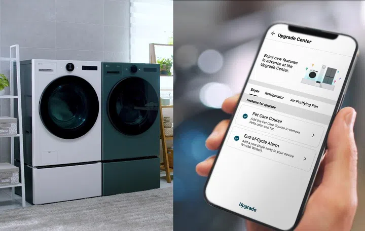 The LG ThinQ App will be a factor in the upgrading. Image source: LG. 