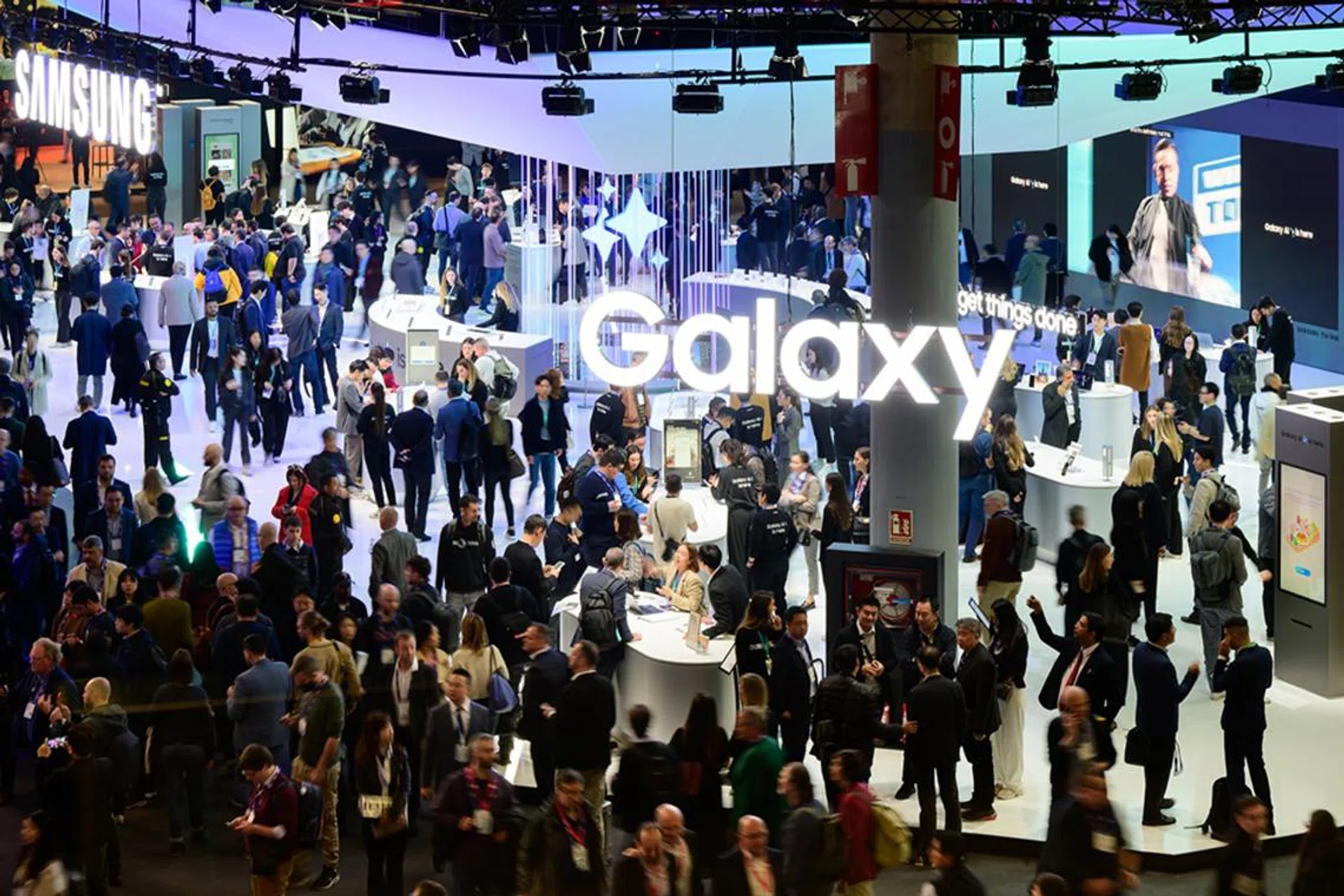 The Samsung booth at MWC 2024. Image credit: Samsung (newsroom).