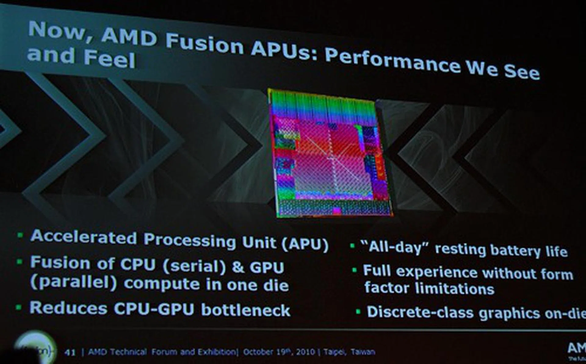 AMD's design goals for their APU and the reason for embarking on this major project.
