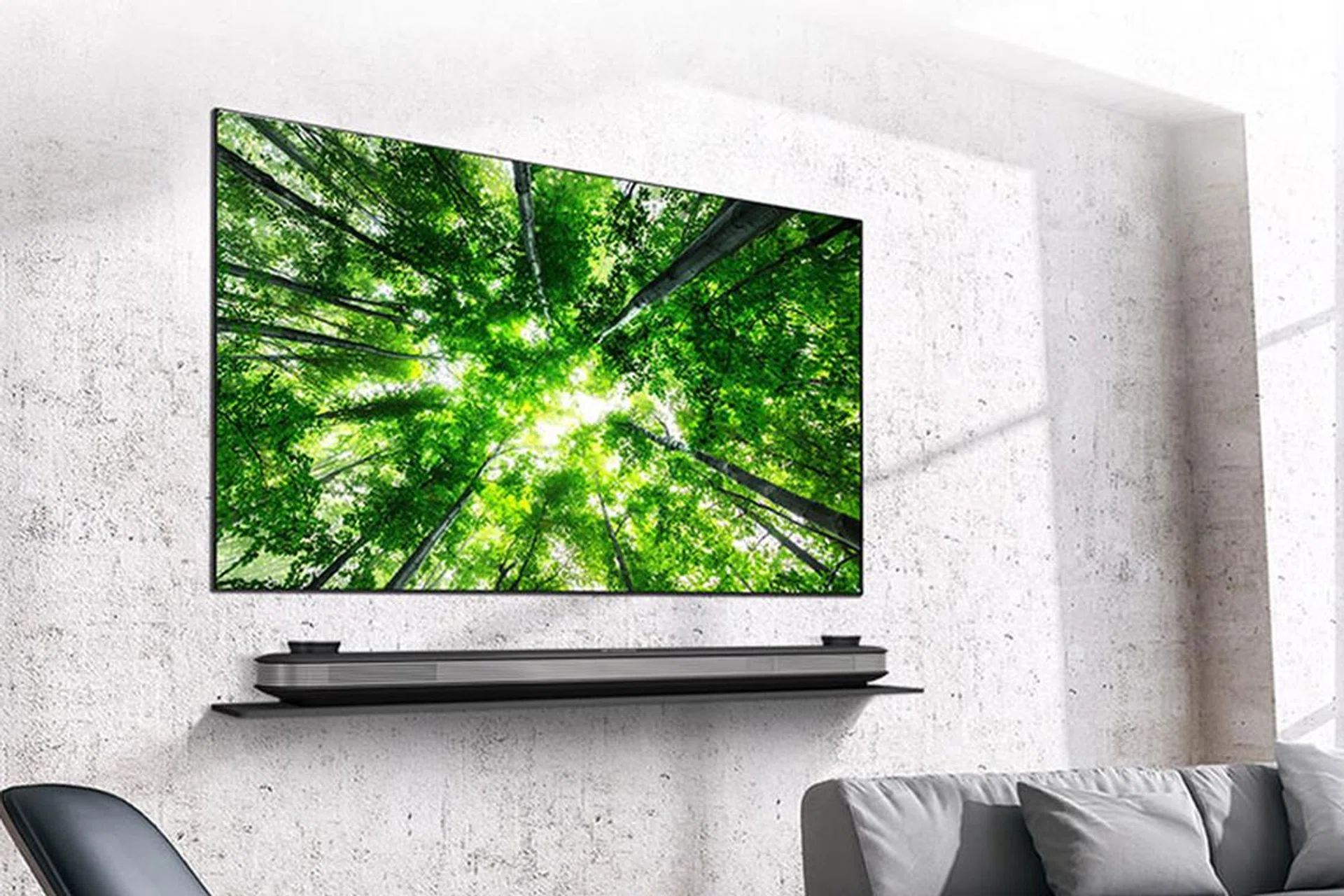 LG's 2018 flagship OLED TV is the Signature W8. (Image source: LG.)