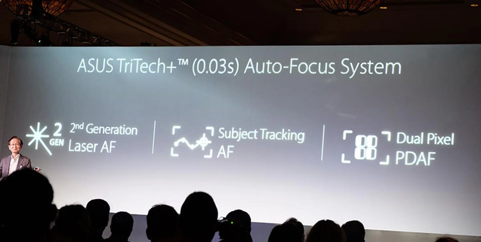 ASUS says the autofocus system can lock on in just 0.03s.