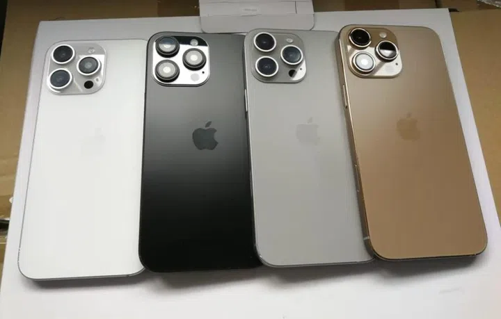 The iPhone 16 Pro dummy unit in desert titanium looks more bronze than gold. (Photo: @SonnyDickson)