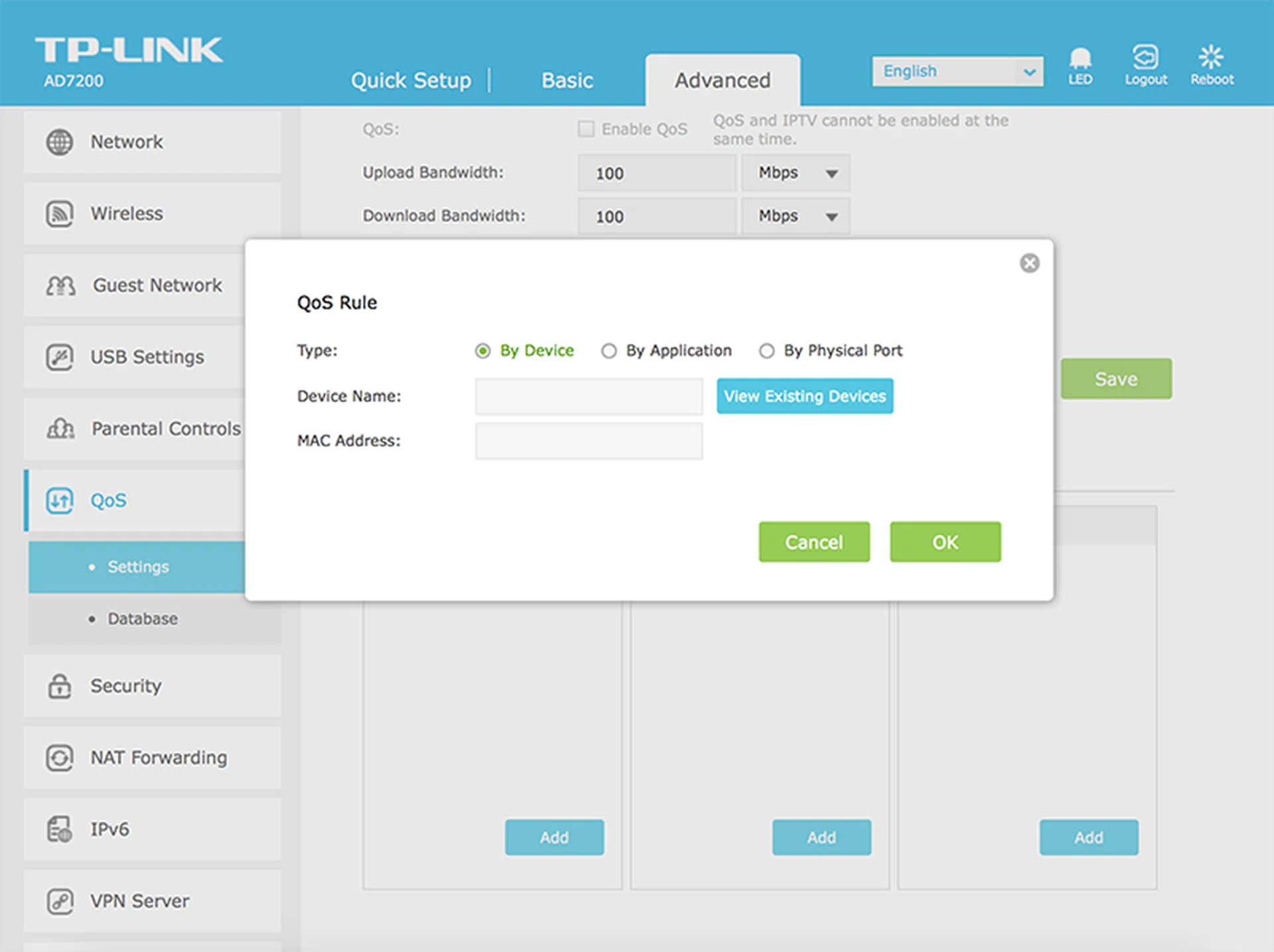 It's easier to setup QoS rules now that the Talon AD7200 supports device-based QoS rules.