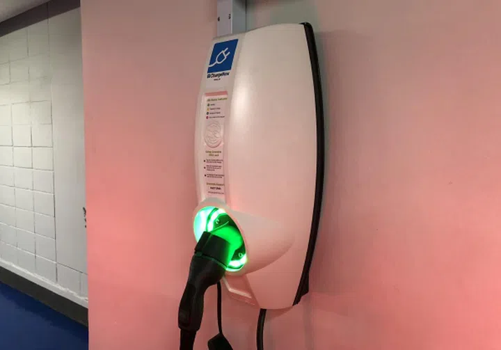 Unfortunately, charging stations are still quite rare. This was the one I tried to use. It is located at the Heeren, Orchard.