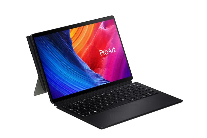 The 9mm ASUS ProArt PZ13 features a 13-inch OLED detachable laptop. PHOTO: ASUS