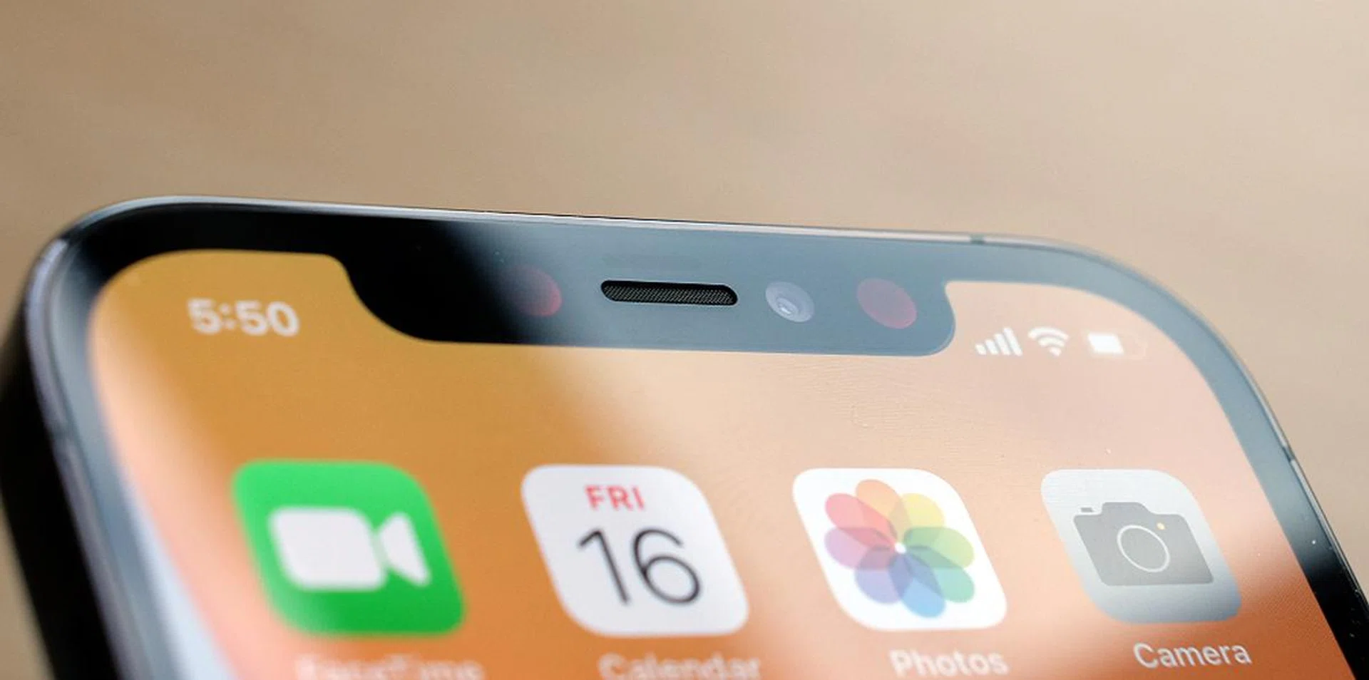 There's still a notch and Face ID is the only biometric authentication system on these phones.