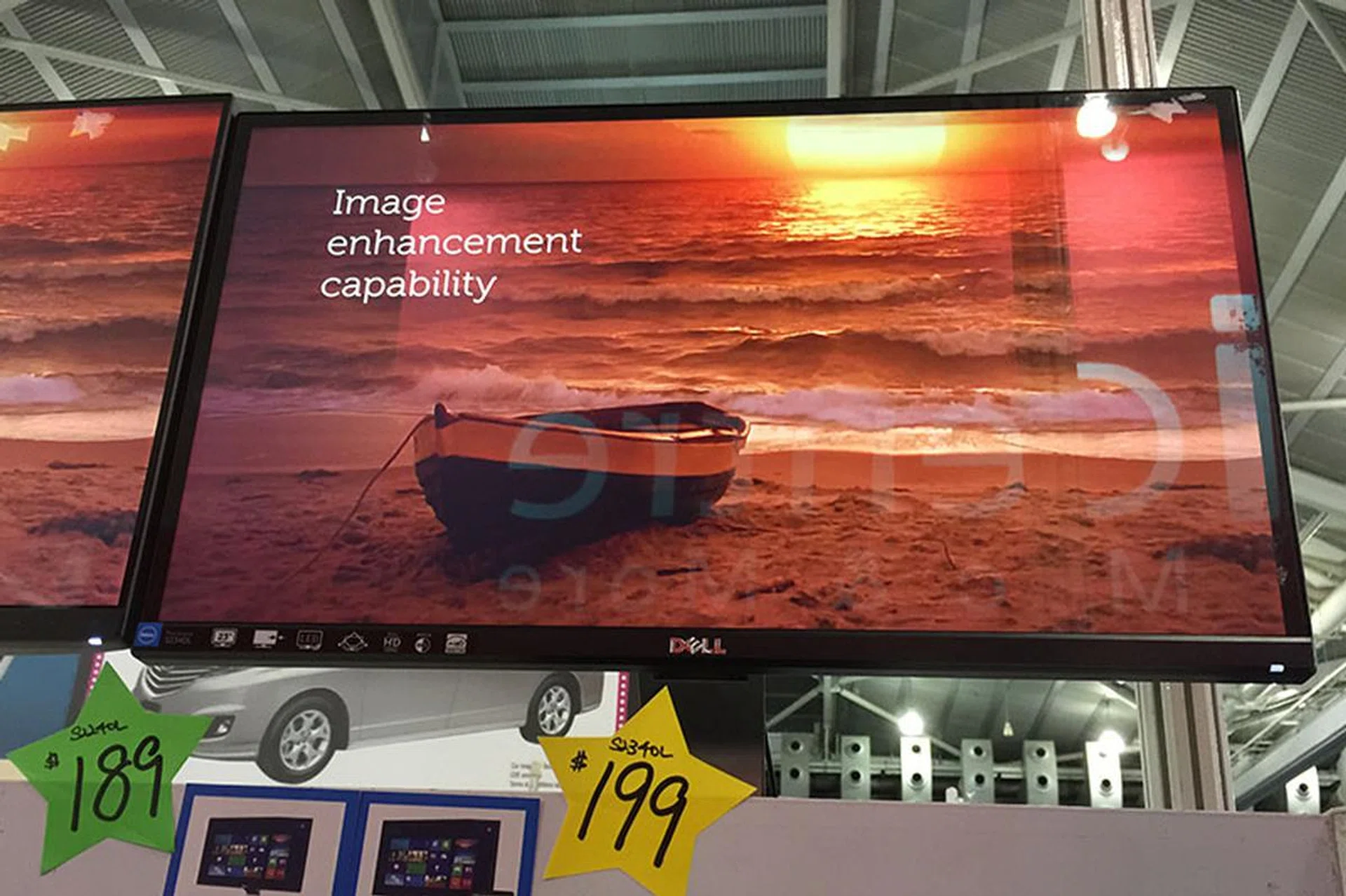 The S2340L is a full HD 23-inch monitor that uses an IPS panel. It has a 7ms response time, and supports both VGA and HDMI. Usually, it costs $249, but at the PC Show, you can get it for $199. It comes with a free HDMI cable too.