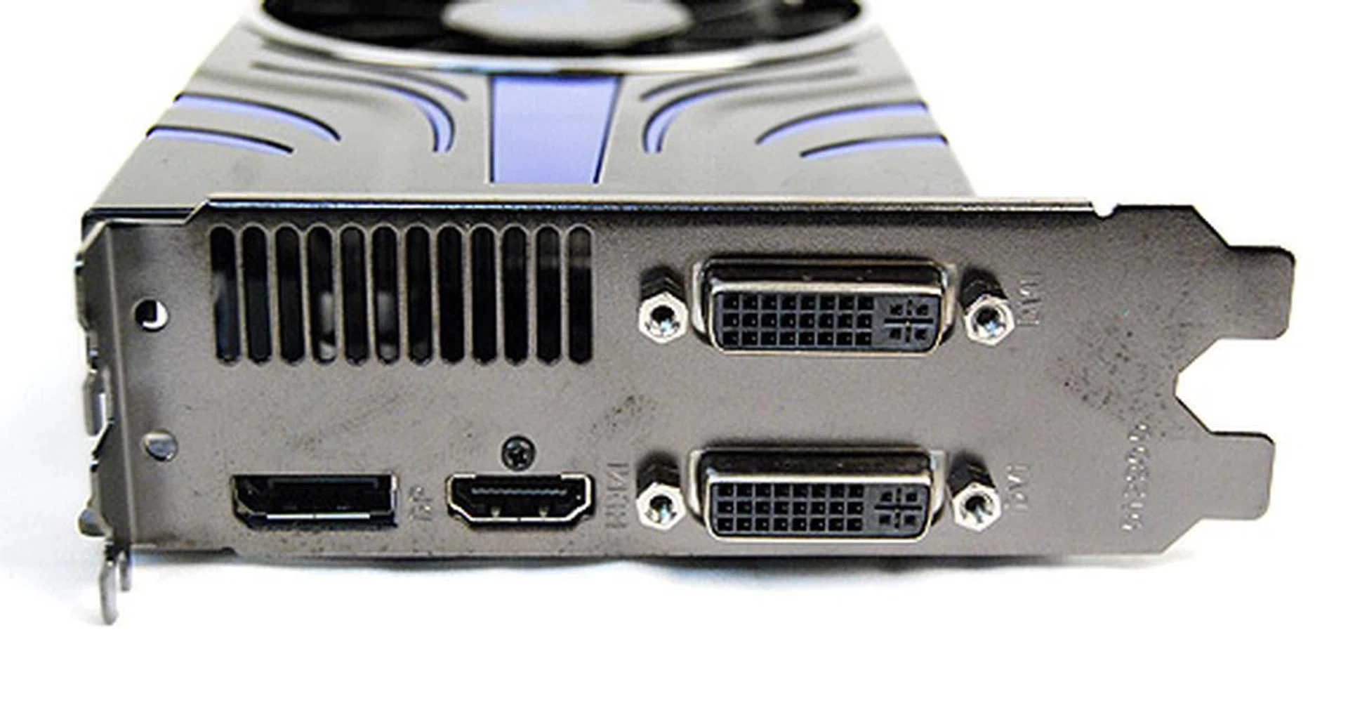 The Sapphire HD 5850 Toxic Edition offers two DVI ports, a single HDMI port and a DisplayPort.