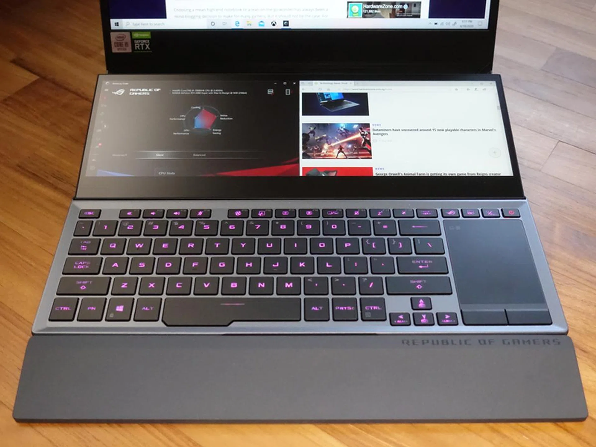 If the ROG Zephyrus Duo 15 looks familiar, it's because its two-display design concept was first used in the ASUS ZenBook Pro Duo.