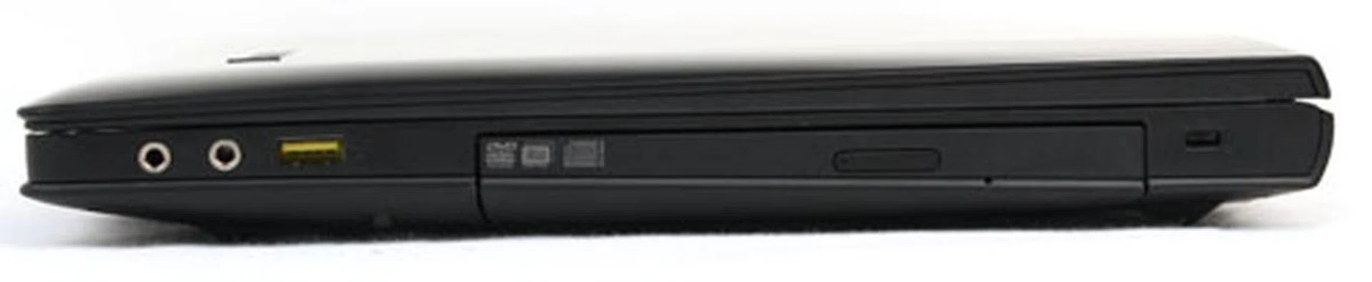 The Y500 is tapered from back-to-front, but it's not very drastic.