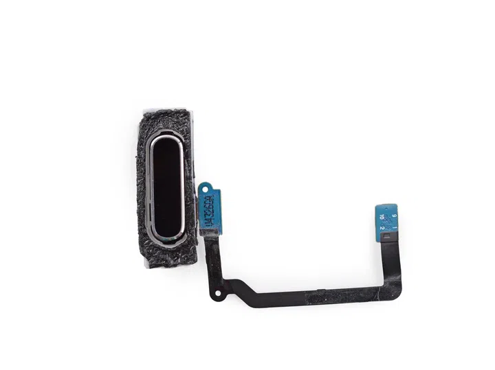 An example of a Synaptic fingerprint sensor from a torn-down Samsung Galaxy S5. Credit: iFixit.