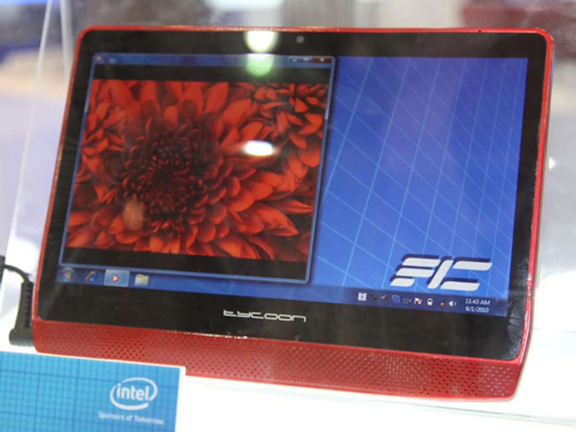 The FIC TVB00 tablet which runs on Windows 7.