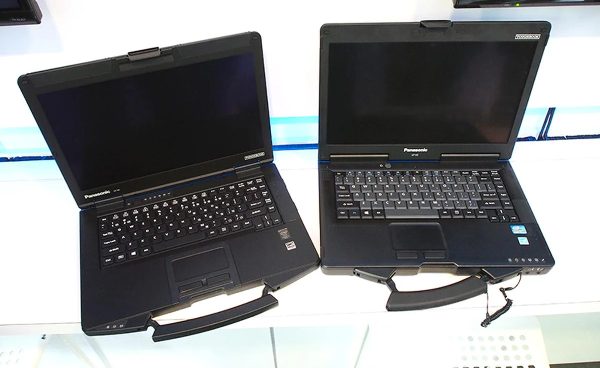 You can't really tell from photos, but the new Toughbook CF-54 is significantly lighter and slightly thinner than its predecessor, the CF-53.