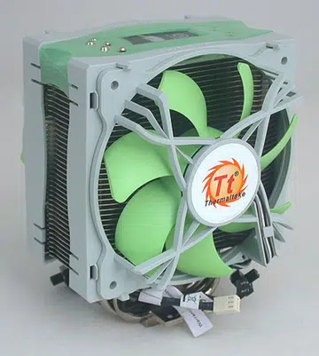 Thermaltake's latest CPU cooler features dual 120mm fans, copper heatpipes and comes with a Chinese name representing 'Silence'. 