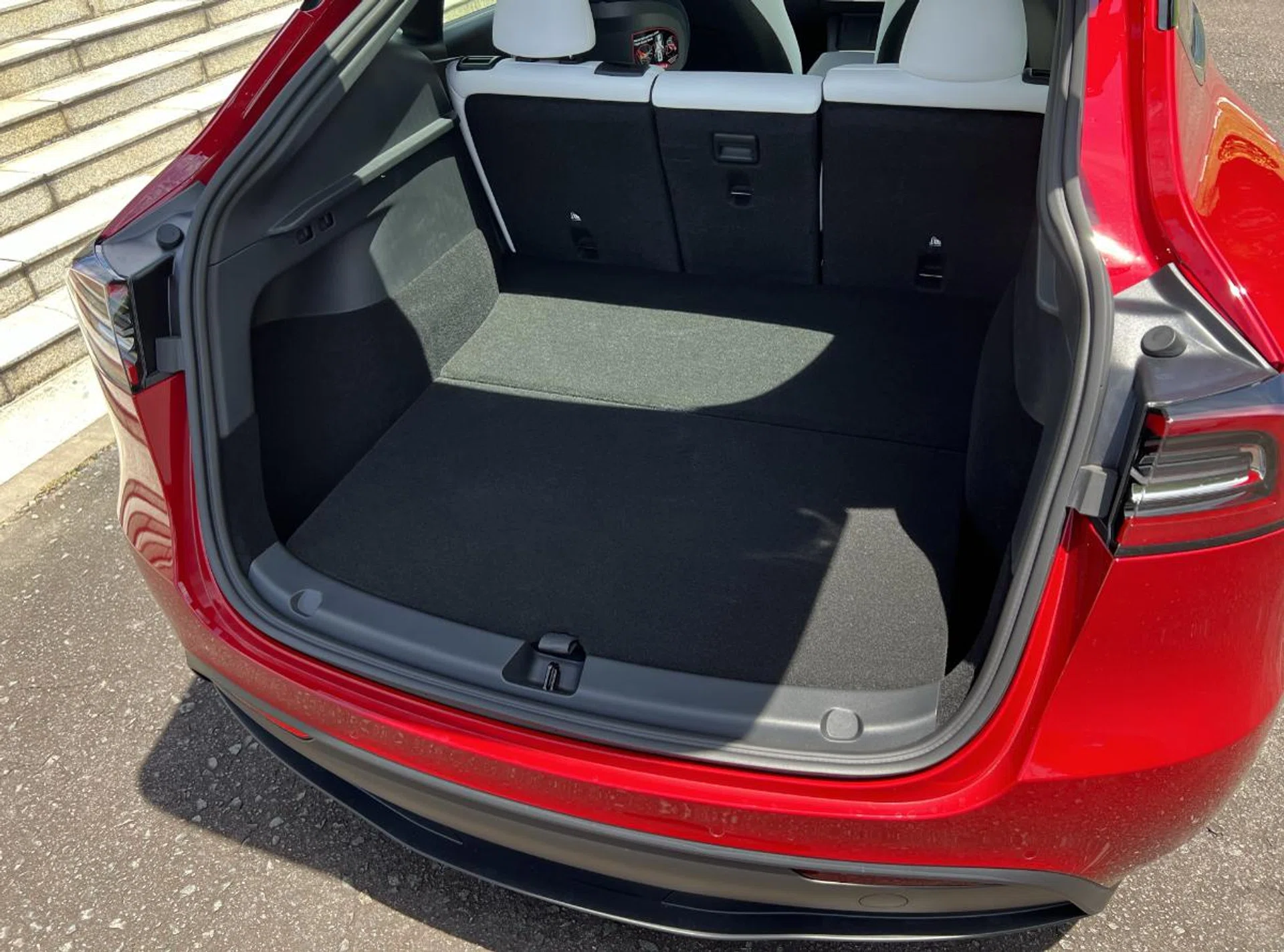 Even with the rear seats up, boot space is enormous.