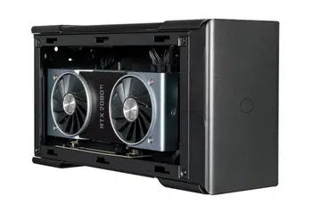 Cooler Master's EG200, an external graphics card solution that can also charge a laptop and add external hard drives.