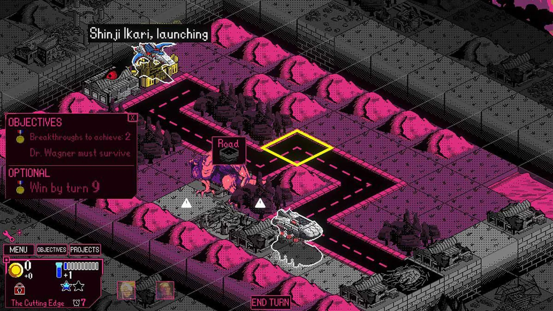 How the game looks during gameplay. Cultural references also abound in this game.