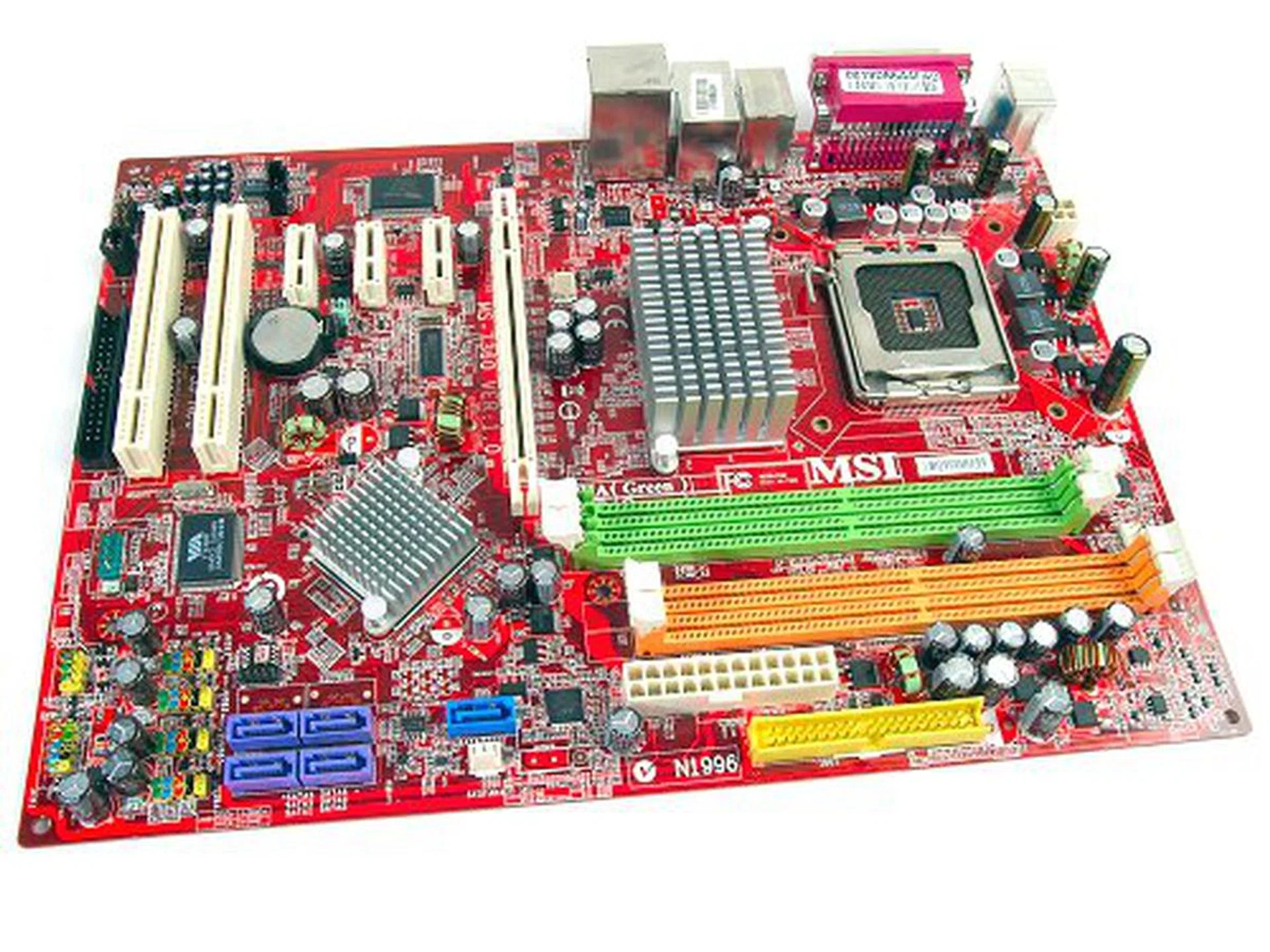The MSI P35 Neo motherboard - one that only supports DDR2 memory.