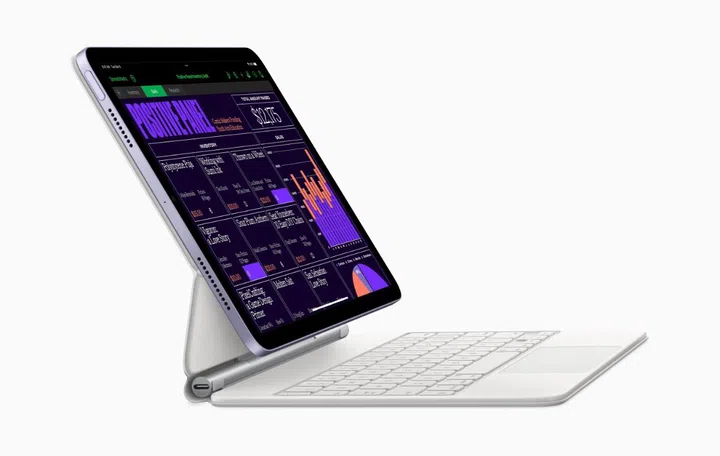 The Magic Keyboard is just one of the accessories the new iPad can be used with. Image source: Apple.