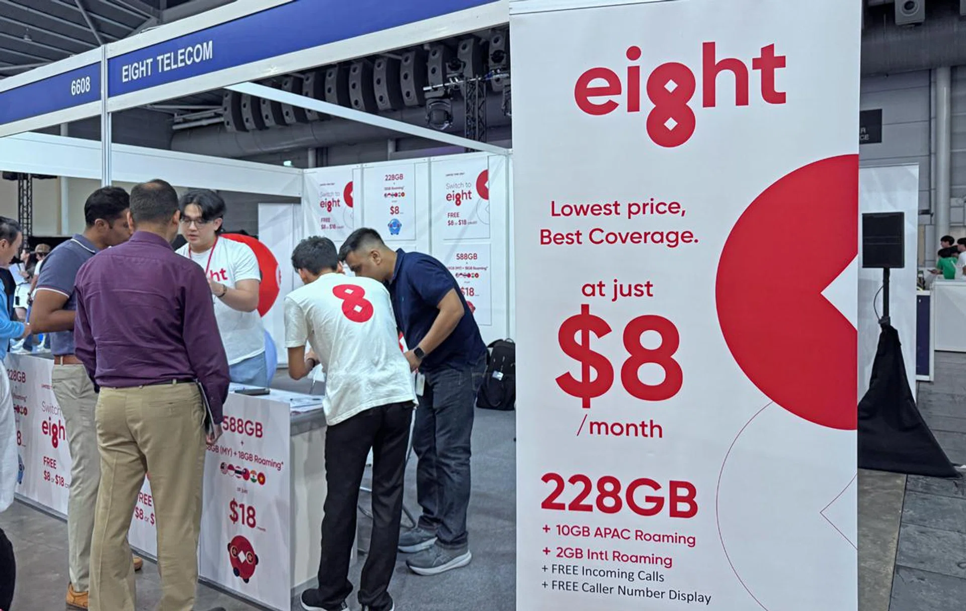 Eight Telecom at The Tech Show 2024 (Expo). Photo: HWZ.