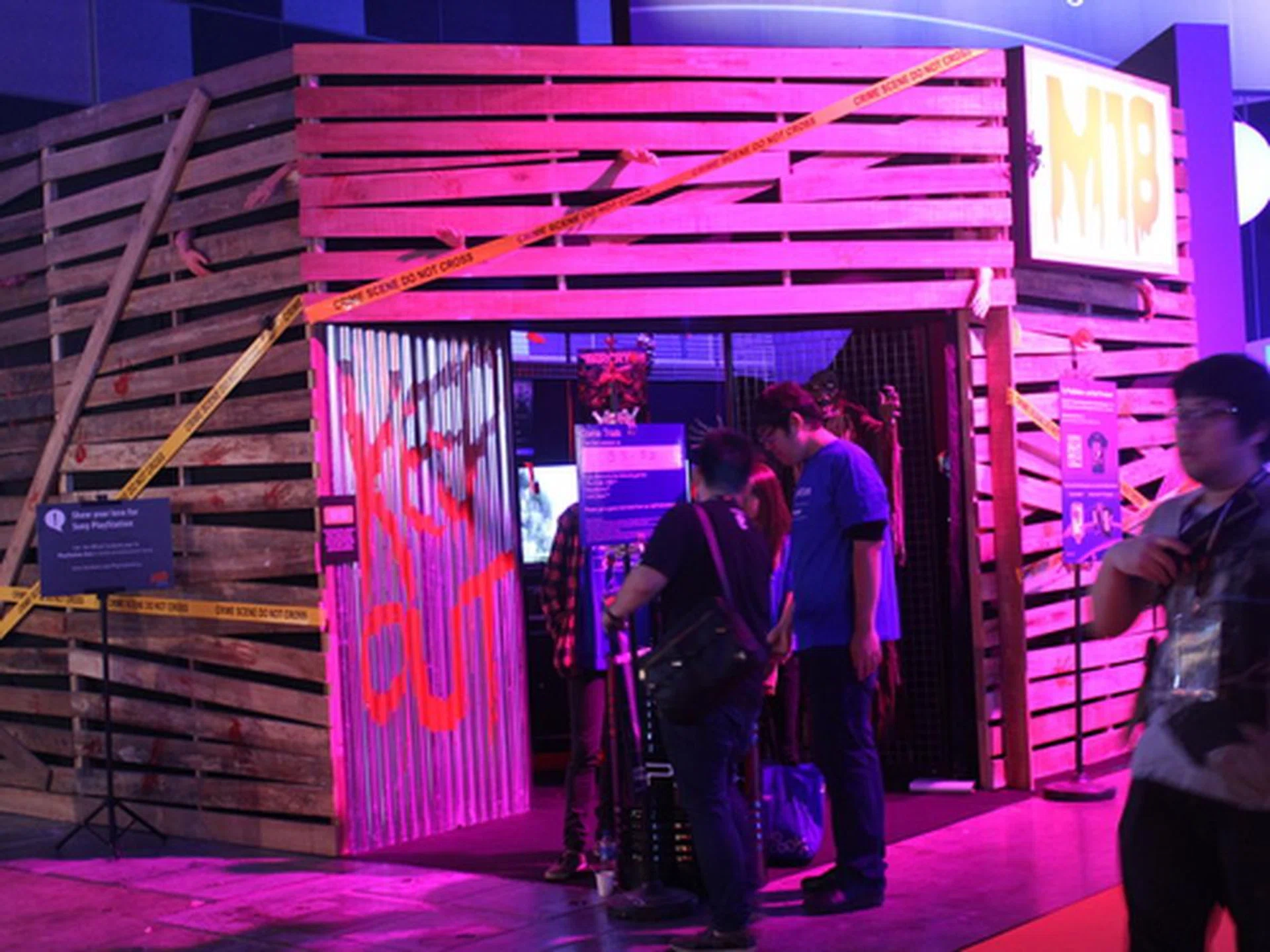 Sony's M18 rated games were held in this The Evil Within inspired shack.