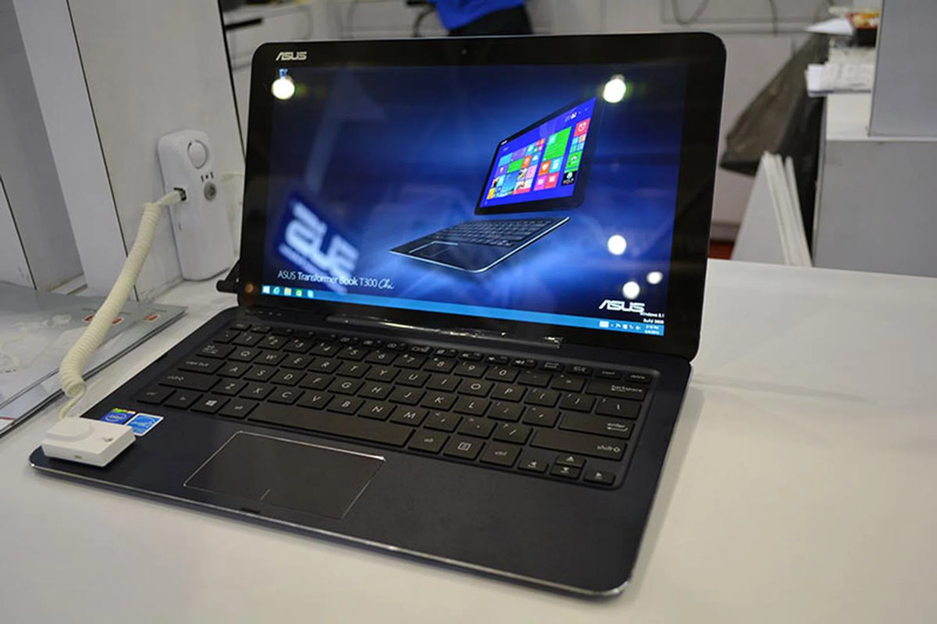 The ASUS Transformer Book T300 Chi is an ultra-thin (it is just 7.6mm thick) 2-in-1 notebook that can also double as a tablet. It has a 1.2GHz Intel Core M-5Y71  processor, 8GB of RAM and a 128GB SSD. In addition, it sports a  12.1-inch 2560 x 1440 display that is capable of super sharp images. It is available for $1,498 with a free TriCover case-cum-stand ($49) and other goodies like a 1-year anti-virus subscription. The lower resolution Full HD version with 4GB of RAM will cost $1,198. 
