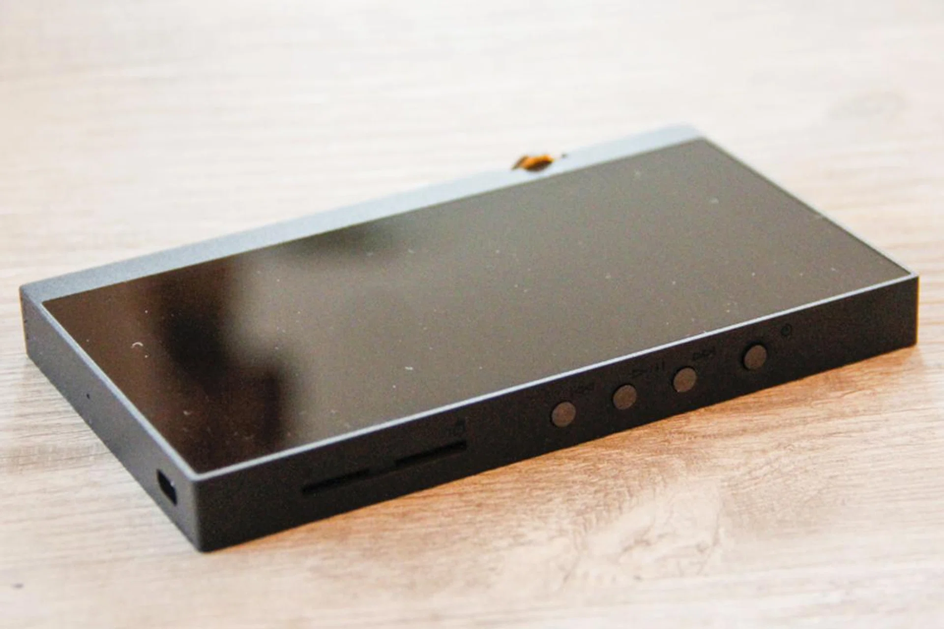 Twin microSD slots on the side of the player let you easily increase the storage capacity.