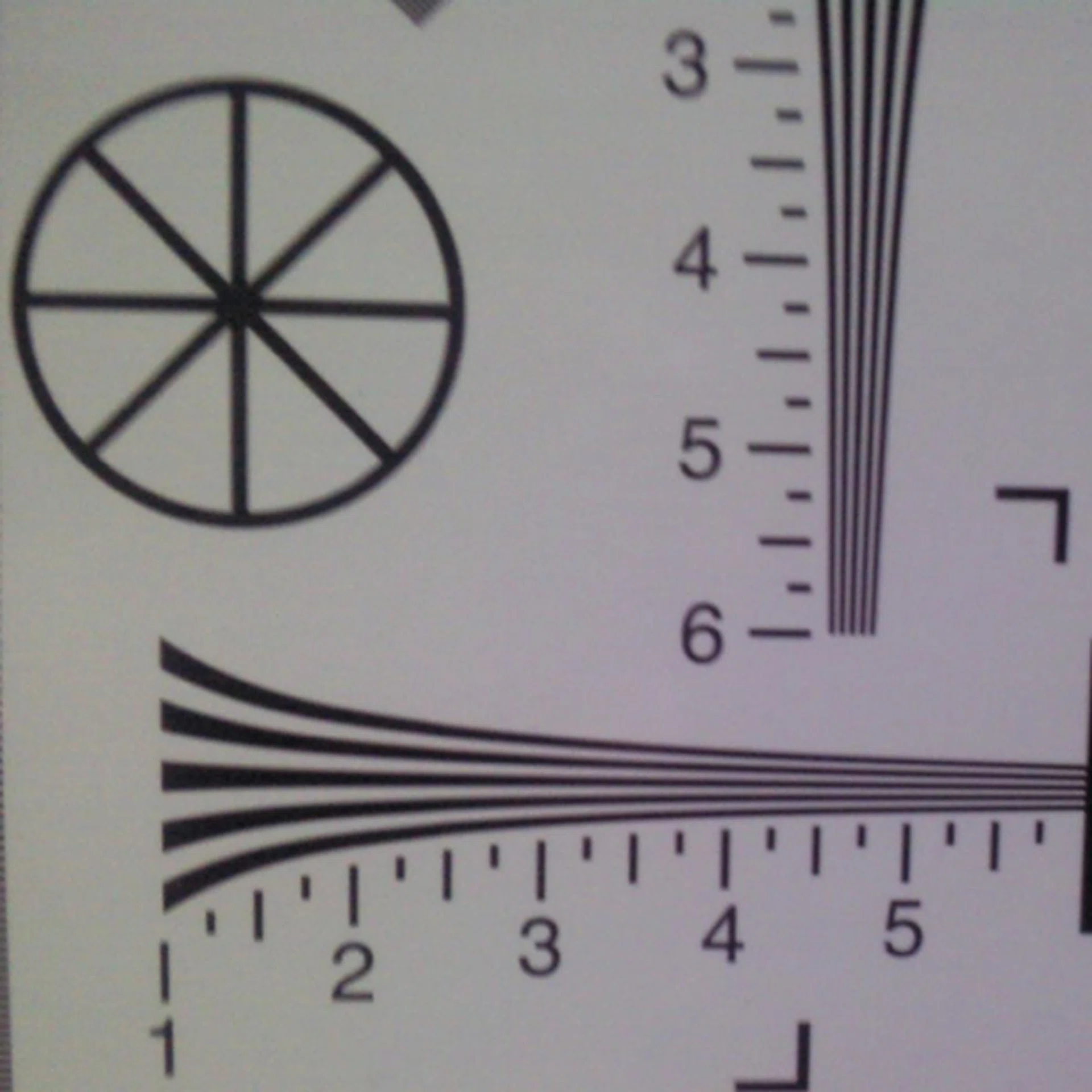 Taken on automatic ISO setting, line resolutions are sufficiently clear as seen on the resolution chart. However, as mentioned, the image stabilization technology hasn't exactly reached the quality of dedicated compact cameras as evident here.