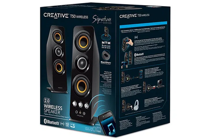 Creative's new T50 wireless 2.0 speaker system is now