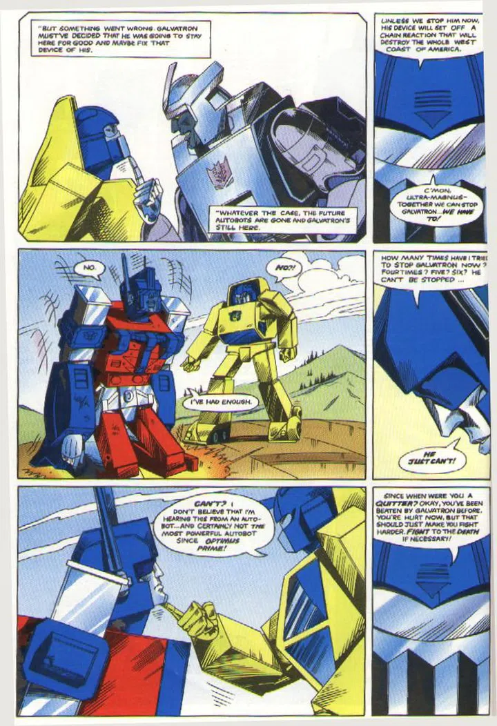 Did I mention that Ultra Magnus was kinda emo in the UK version? And the cheesy dialogue?