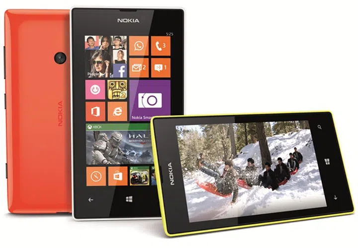 The Nokia Lumia 525 will be available in glossy orange, white, yellow and matte black. <br> Image source: Nokia