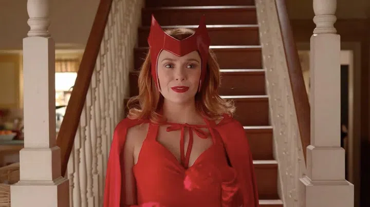Scarlet Witch in all her comicbook-y glory! | Image: Disney