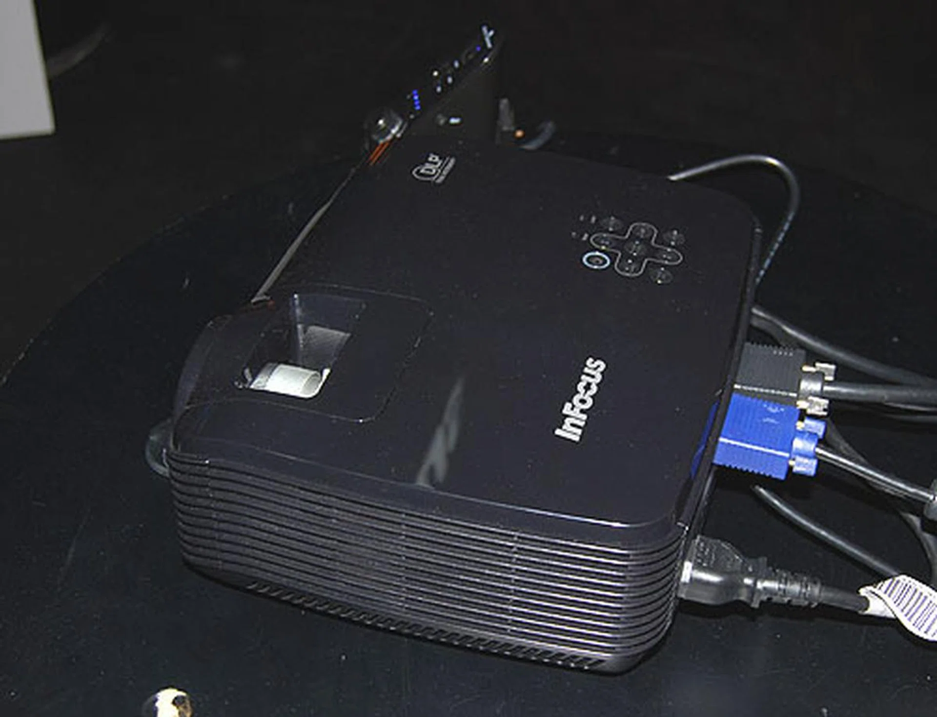 InFocus is touting its star buy for the IT Show 2011 as this IN102, which is rated at 2500 ANSI lumens and with 4000 lamp hours. It's going for $499.