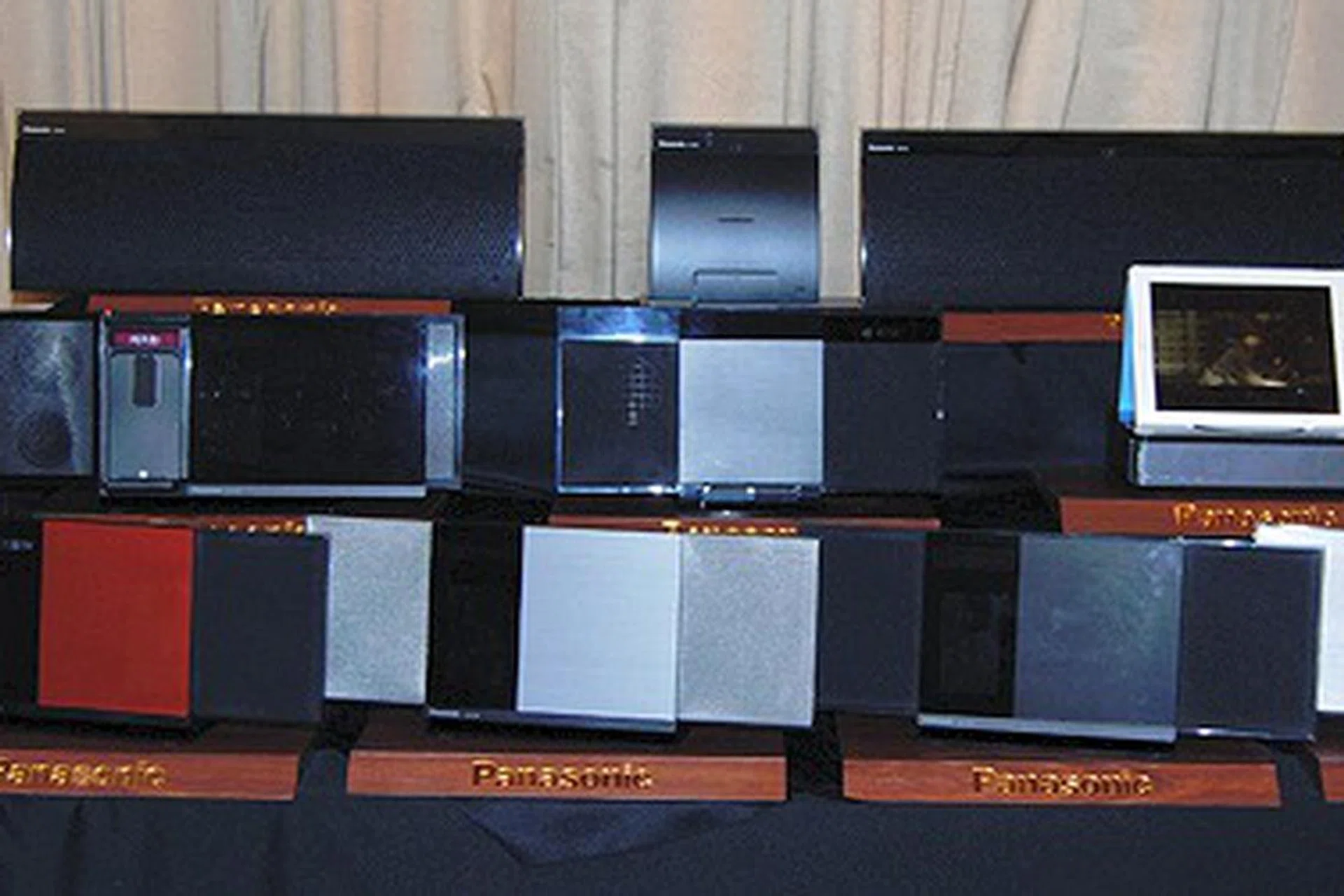 A wide variety of Panasonic's AV offerings were on display at the event.