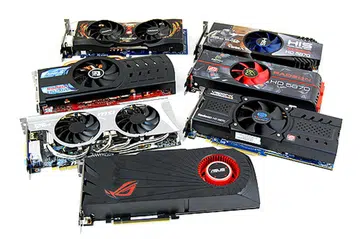 Here's nearly $5000 worth of graphics processing power, and If we could link these seven cards together, we'll have a total thereotical compute output of a whopping 19.04 teraFLOPS!