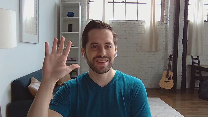 This Razer handout photo shows a well-lit face with decent details despite a harsh backlight from the windows. (Image: Razer)