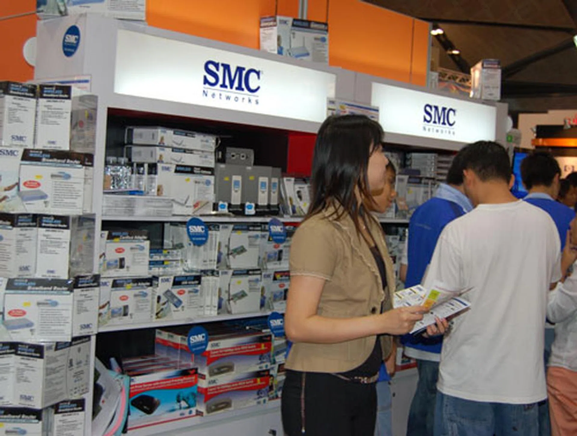 SMC also made an appearance with its range of networking products to put up a fight with its competitors.